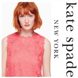 Kate Spade Pink Lace Shift Dress
